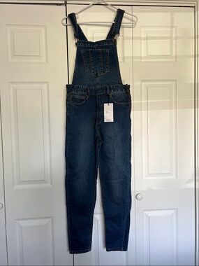 Forever 21 Dark Blue Denim Women's Overalls with Zippers on the side